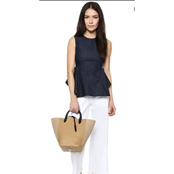 Theory Kalsing S lamb leather sleeveless top - Picture 2 of 15